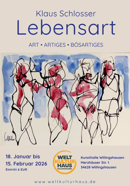 Plakat von Klaus Schlosser in Wasserfarb Stil