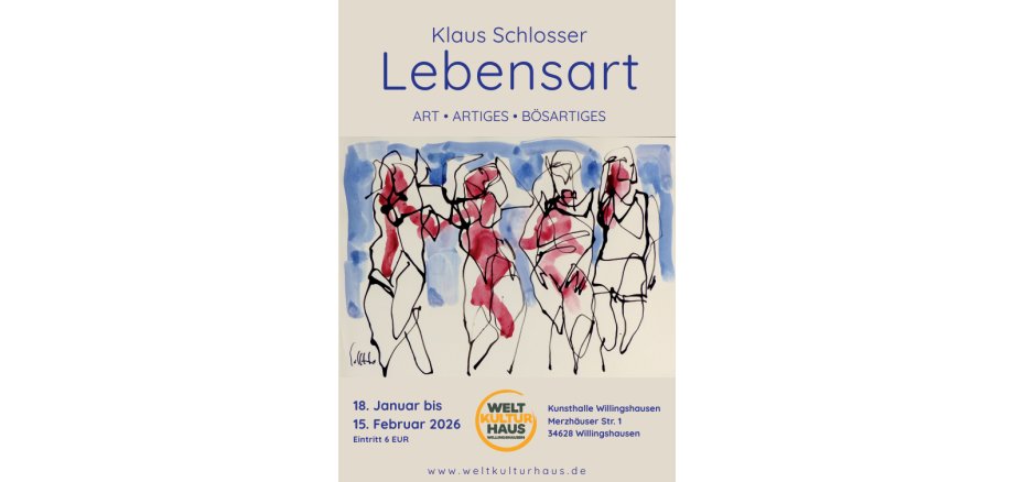Plakat von Klaus Schlosser in Wasserfarb Stil
